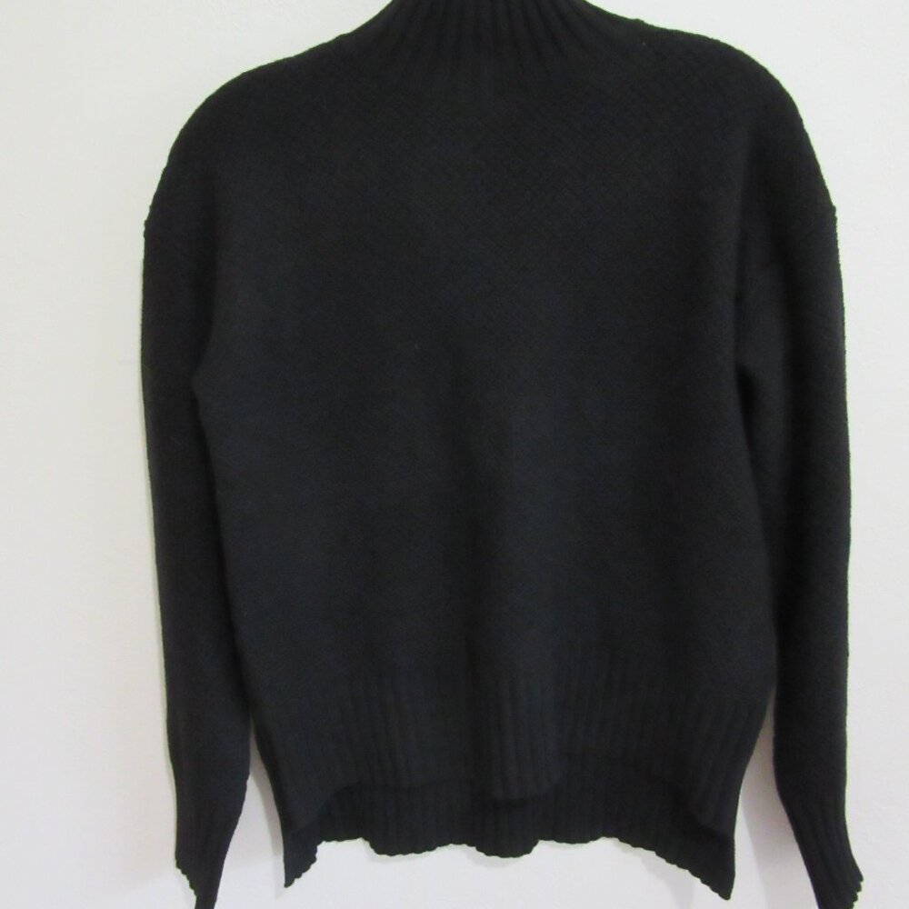 EVERLANE Black Pullover Mock Neck XXS Cashmere Long Sleeve Sweater